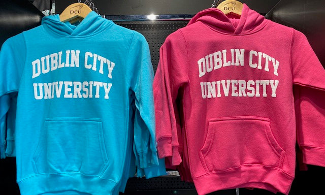 DCU Childrens Pink and Sapphire Hoodies