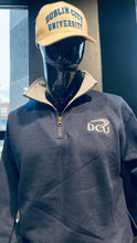 Load image into Gallery viewer, DCU Jumper Navy with grey logo and trim
