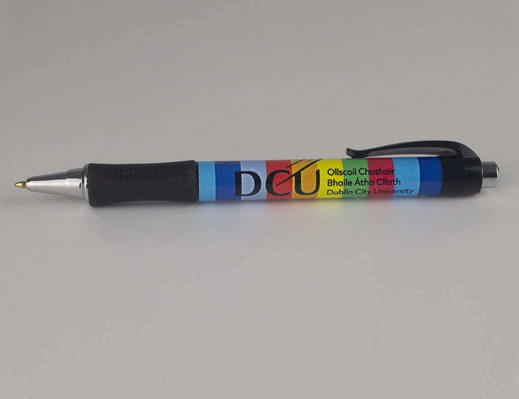 DCU Rainbow Rubbergrip Pen