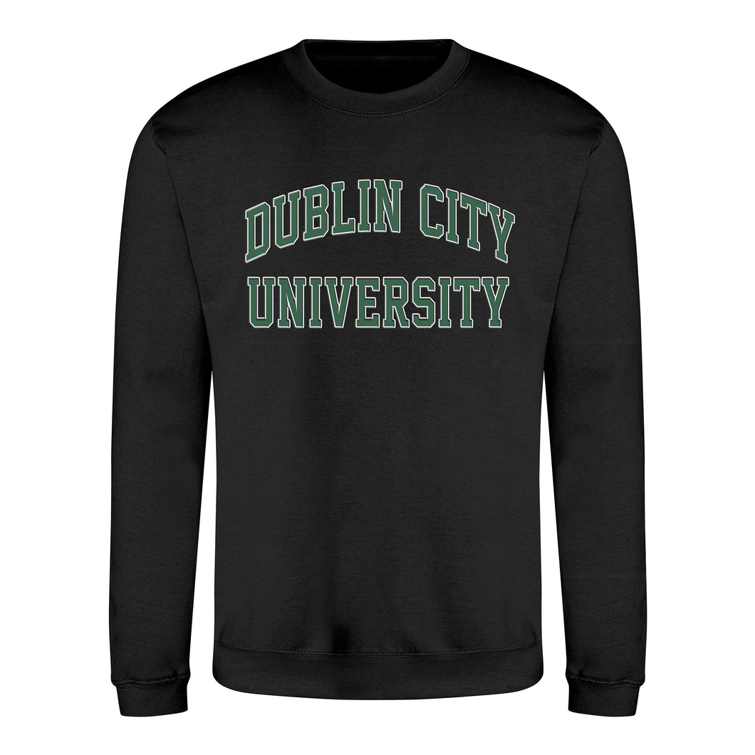 DCU Black Collegiate Sweatshirt