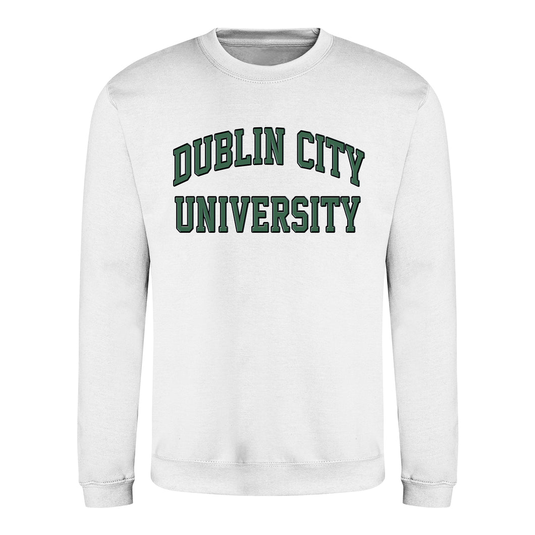 DCU Collegiate White Sweatshirt
